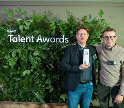 TVH Chief People Officer Peter Geiregat receives the Linkedin Talent Award
